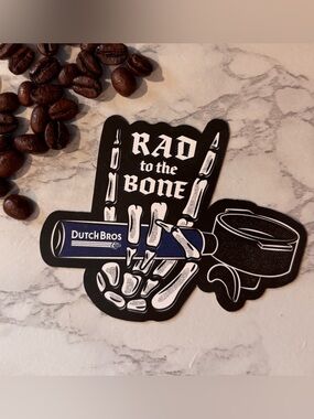 Dutch Bros Rad to the Bone Sticker